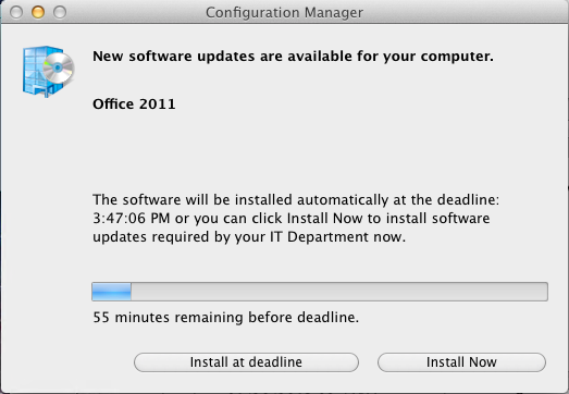 The software is received and ready to be installed on the Mac