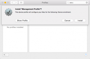 managed client for mac os x
