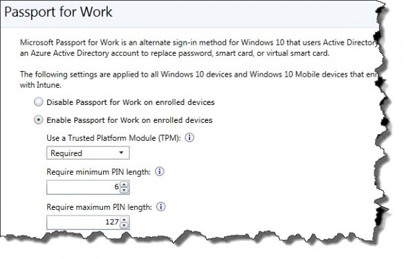 Passport for Work enabled by default